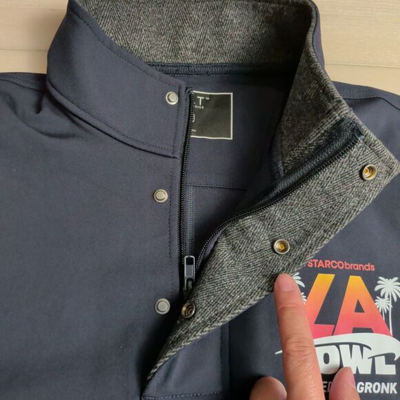 BYLT Elite Fairway Pullover Mens L Black Drop Cut Performance Athleisure NEW NWT - Picture 7 of 15